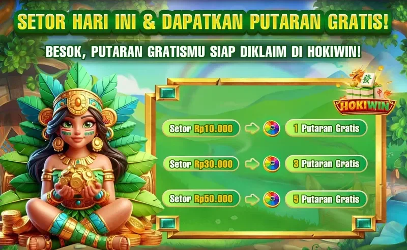 Setor Hari Ini & Dapatkan Putaran Gratis